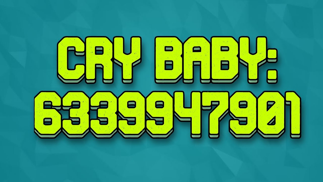 Featured image of post Brookhaven Music Codes Cry Baby